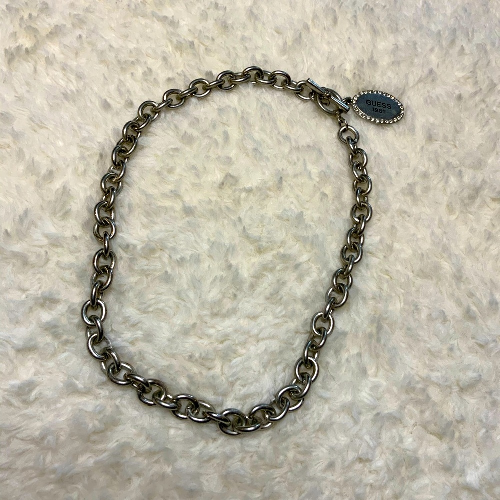 🔥Guess Silver Stainless Steel Necklace